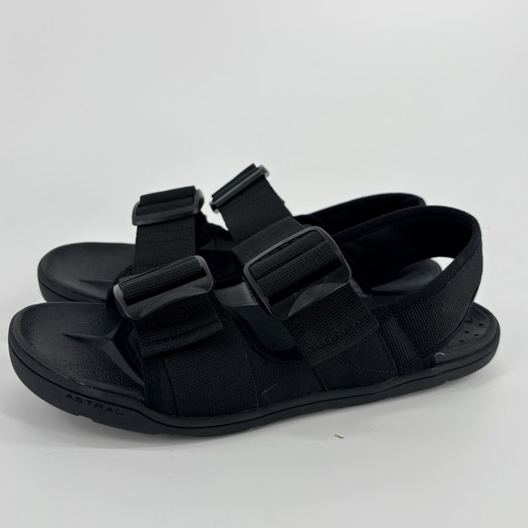 Astral Webber Sandals Mens 9 Black Stealth Buckle Water Hiking Outdoor